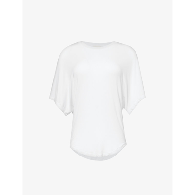 Shop Isabel Marant Women's Ecru Zola Semi-sheer Modal-blend T-shirt