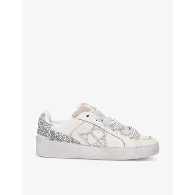 Shop Naked Wolfe Women's White/oth Ram Chunky-sole Leather Low-top Trainers