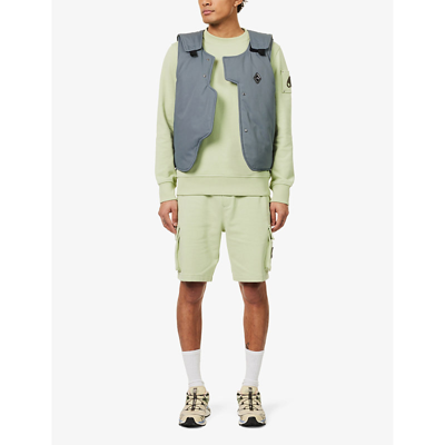 Moose Knuckles Hartsfield Brand-logo Cotton-jersey Shorts In Mint - 1373