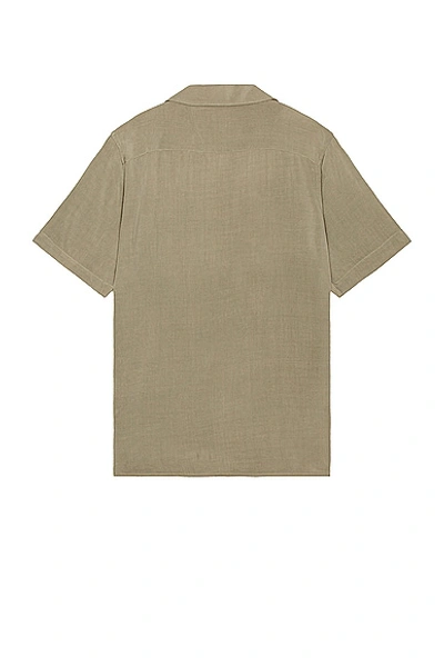 Shop Oas Plain Shirt In Green