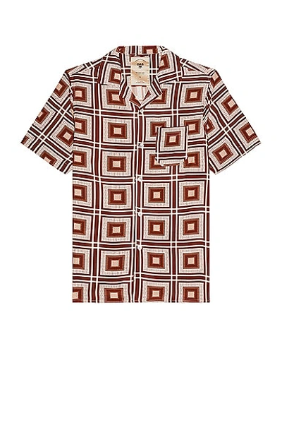 Shop Oas Viscose Shirts In Brown