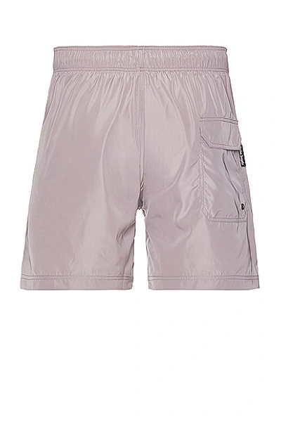 Palm Angels Logo Embroidered Drawstring Shorts In Lilac