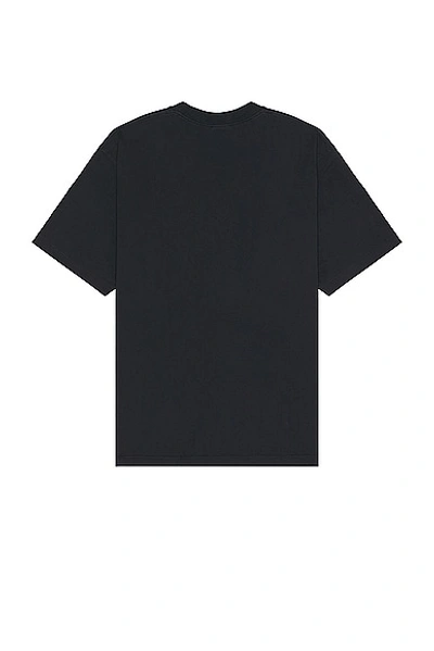 Shop Balenciaga Medium Fit T-shirt In Faded Black & White