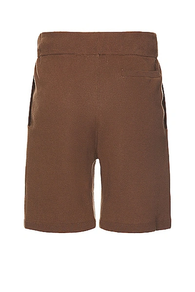 Shop Wao Fully Knitted Short In Brown