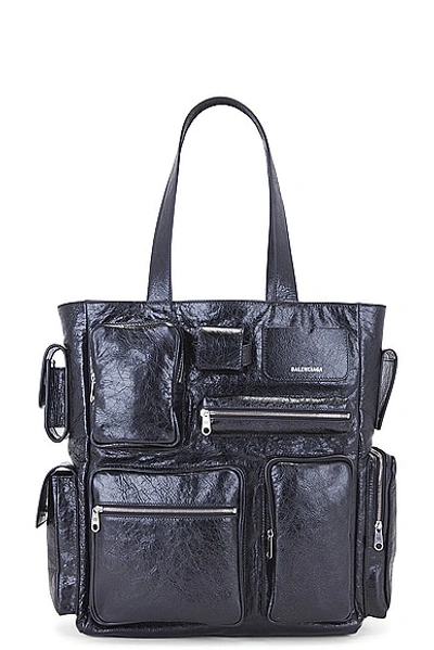 Shop Balenciaga Superbusy Tote Bag In Black