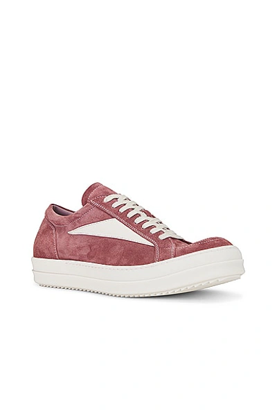 Shop Rick Owens Vintage Sneaker In Dusy Pink