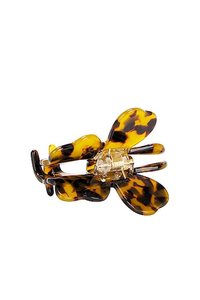 Shop Lele Sadoughi Lily Claw Clip In Tortoise