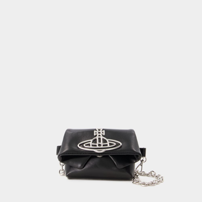 Shop Vivienne Westwood Wallet On Chain Mirage Mini Courtney -  - Leder - Schwarz In Black