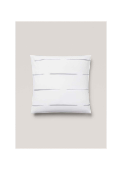 Shop Mango Striped Design Pillowcase 60x60cm White