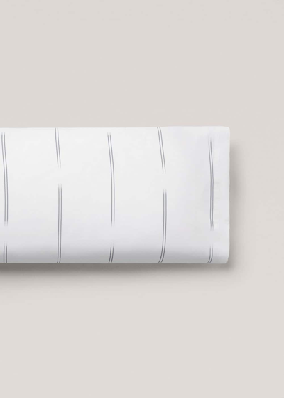 Shop Mango Striped Design Pillowcase 45x110cm White