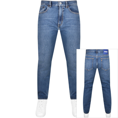 Shop Hugo Blue Ash Jeans Mid Wash Blue