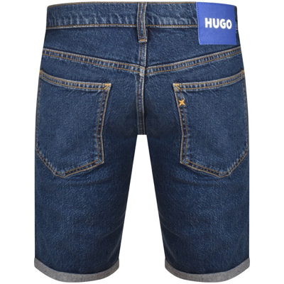 Shop Hugo Blue Ash Shorts Mid Wash Blue