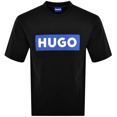 Shop Hugo Blue Nico Crew Neck T Shirt Black