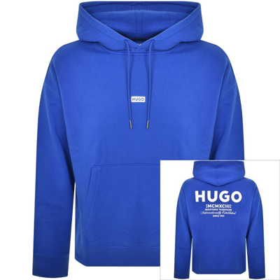 Shop Hugo Blue Nazardo Hoodie Blue