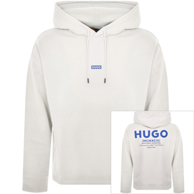 Shop Hugo Blue Nazardo Hoodie White