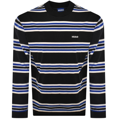 Shop Hugo Blue Nirloni Striped T Shirt Blue