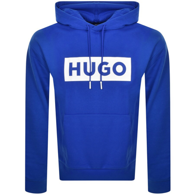 Shop Hugo Blue Nalves Hoodie Blue
