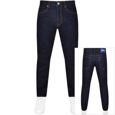 Shop Hugo Blue Ash Jeans Navy