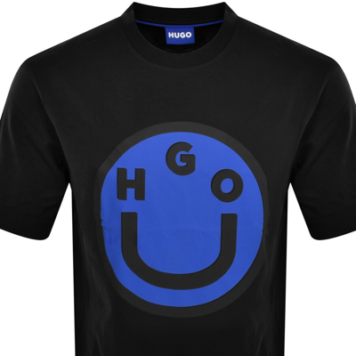 Shop Hugo Blue Nimper Crew Neck T Shirt Black