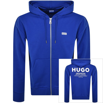Shop Hugo Blue Nardimez Hoodie Blue