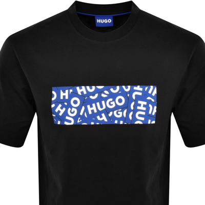 Shop Hugo Blue Nalayo Crew Neck T Shirt Black