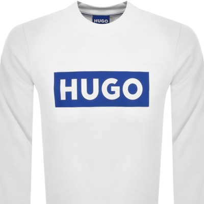 Shop Hugo Blue Niero Sweatshirt White