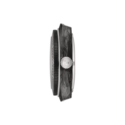 Pre-owned Tissot Sideral S Red Rubber Strap Watch 41mm T1454079705702