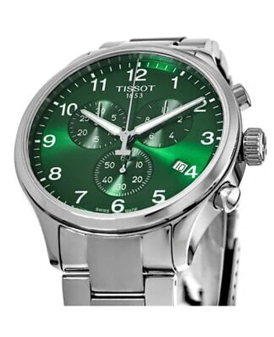 Pre-owned Tissot Chrono Xl Classic Green Dial Men's Watch T116.617.11.092.00