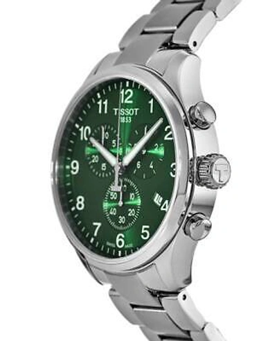 Pre-owned Tissot Chrono Xl Classic Green Dial Men's Watch T116.617.11.092.00