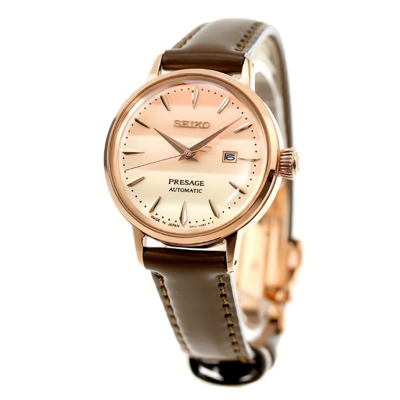 Pre-owned Seiko Presage Sre014j1 Pinky Twilight Cocktail Time Limited Edition Ladies Watch