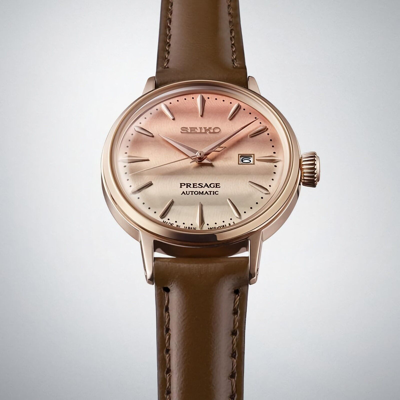 Pre-owned Seiko Presage Sre014j1 Pinky Twilight Cocktail Time Limited Edition Ladies Watch