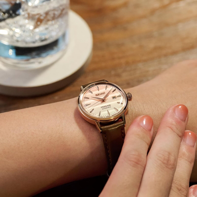 Pre-owned Seiko Presage Sre014j1 Pinky Twilight Cocktail Time Limited Edition Ladies Watch