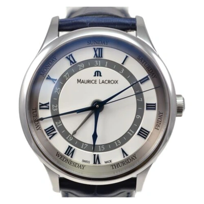Pre-owned Maurice Lacroix Mp6507-ss001-110-4 Men's Masterpiece Tradition 5 White Dial