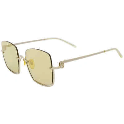 Pre-owned Gucci Yellow Square Ladies Sunglasses Gg1279s 006 54 Gg1279s 006 54