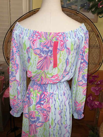 Pre-owned Lilly Pulitzer Bria Maxi Dress Sea Shellabration ? Size S ? In Multicolor