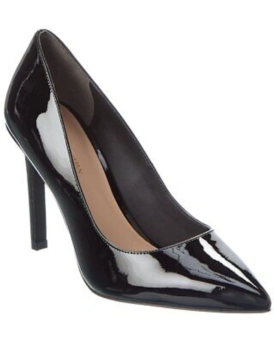 Pre-owned Stuart Weitzman Leigh 95 Patent Pump Women's In Black