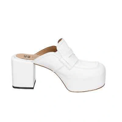 Pre-owned Moma Shoes Women  Sandals White Leather 1gs448-nac Ez893