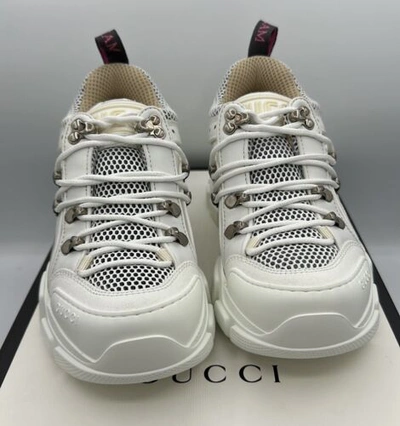 Pre-owned Gucci Flashtrek White Chunky Sega Sneakers Size 35 Eu / 5 Us