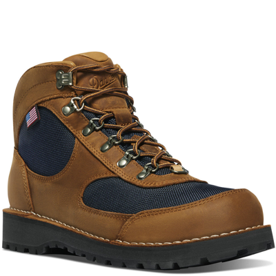 Pre-owned Danner ® Cascade Crest Women's Grizzly Brown/ursa Blue Hike Boots 60433 -