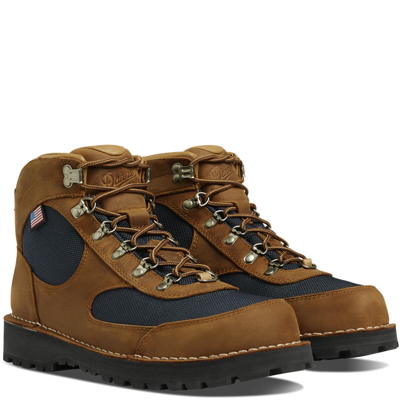 Pre-owned Danner ® Cascade Crest Women's Grizzly Brown/ursa Blue Hike Boots 60433 -