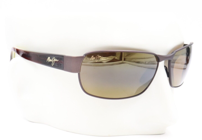 Pre-owned Maui Jim Black Coral Polarized Matte Bronze Sunglasses H249-19m $319 In Hclb Bronze