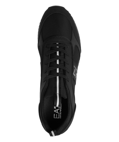 Pre-owned Ea7 Emporio Armani  Sneakers Men X8x027xk219q226 Black - Iron Gate Silver