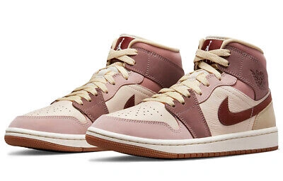 Pre-owned Jordan 1 Mid Se Dark Pony Smoky Mauve - Do7440-821