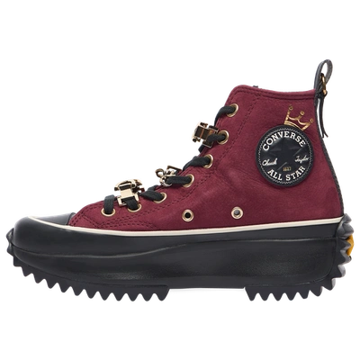 CONVERSE Pre-owned Women's  Run Star Hike Platform Ox Bordeaux Gold Regal 573065c In Bordoeux Gold Black