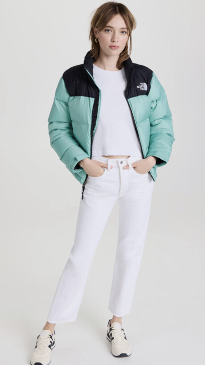 Pre-owned The North Face Women's 1996 Retro Nuptse 700-down Puffer Jacket - Wasabi - In Green