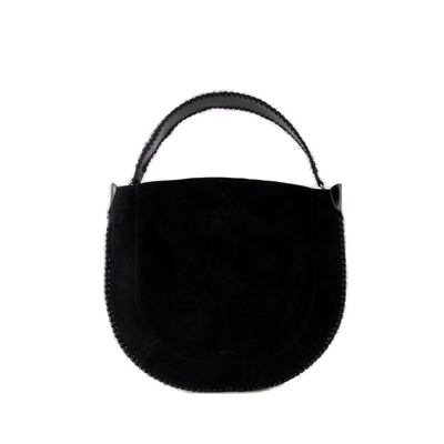 Shop Isabel Marant Oskan Hobo Bag In Black