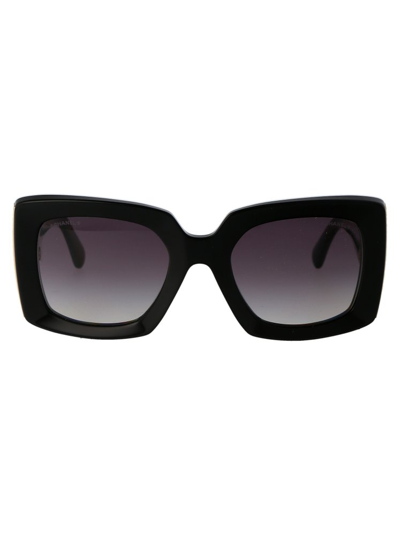 CHANEL Pre-owned Eyewear Square Frame Sunglasses In Black