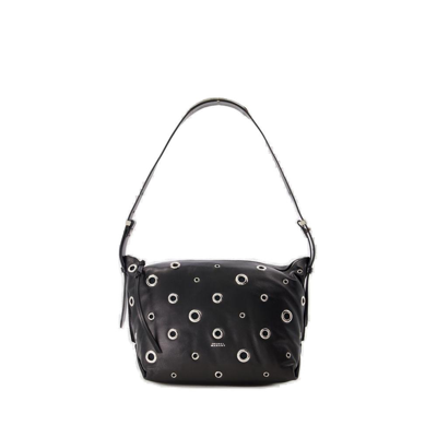 Shop Isabel Marant Leyden Gd Shoulder Bag In Black