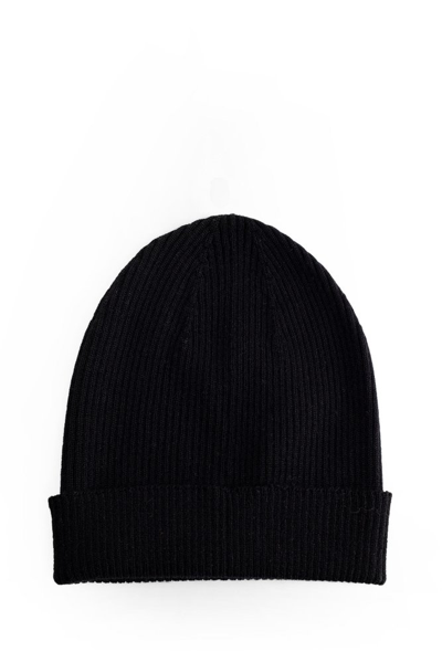 Shop Rick Owens Ribbed Knit Beanie In Black
