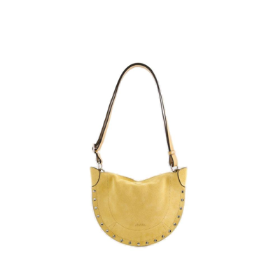 Shop Isabel Marant Mini Moon Shoulder Bag In Yellow